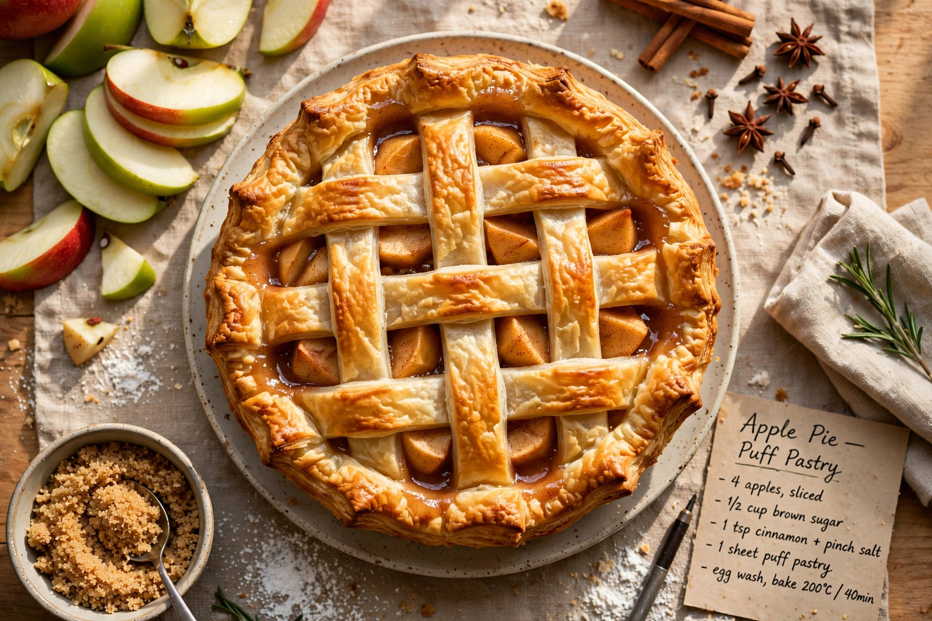 Apple Pie with Puff Pastry