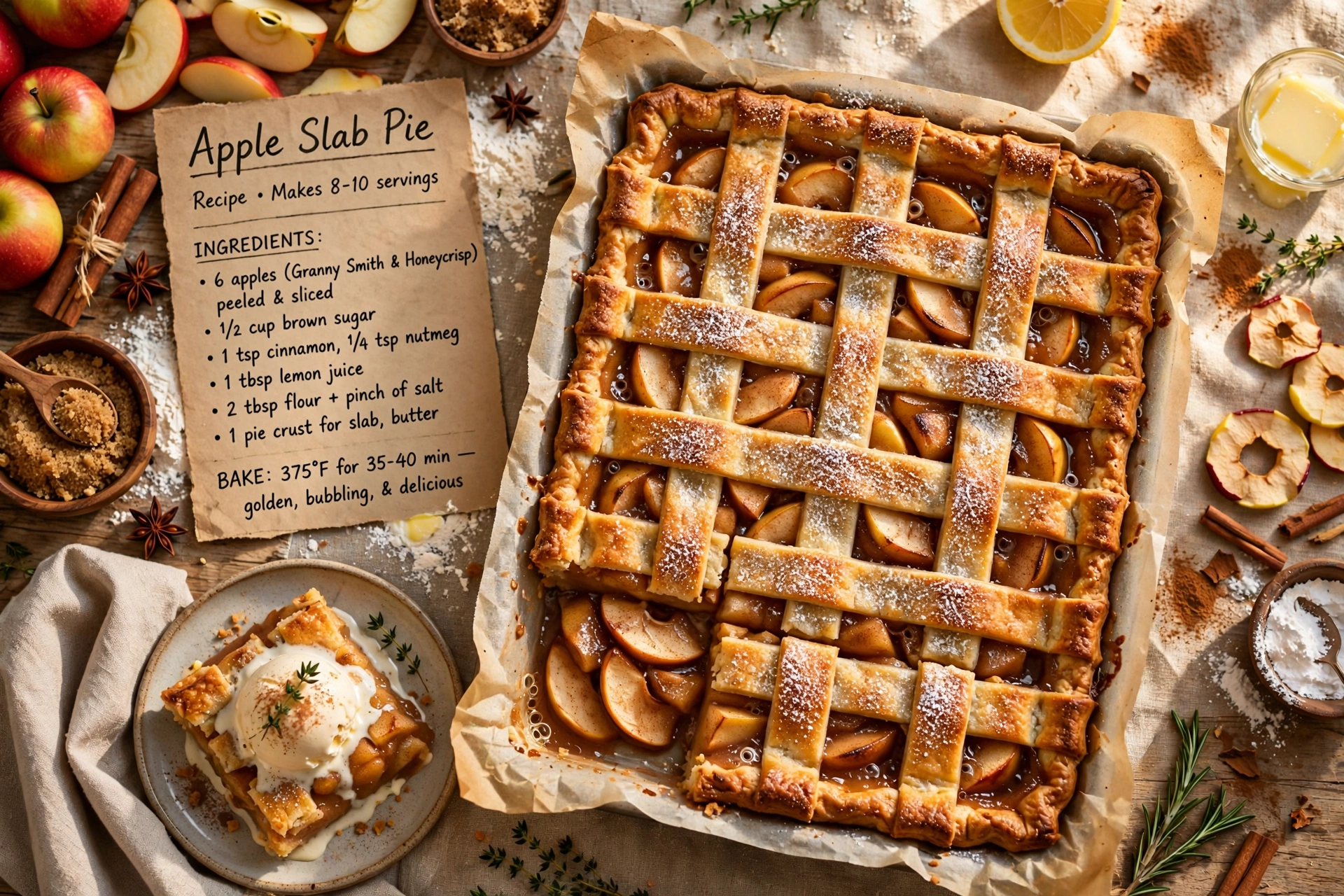 Apple Slab Pie