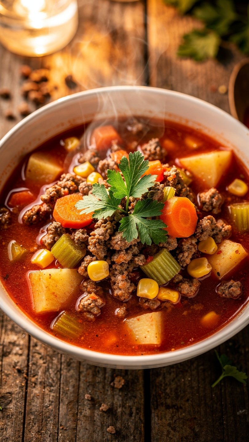 Creamy Potato and Hamburger Soup (Just Like Grandma Made)