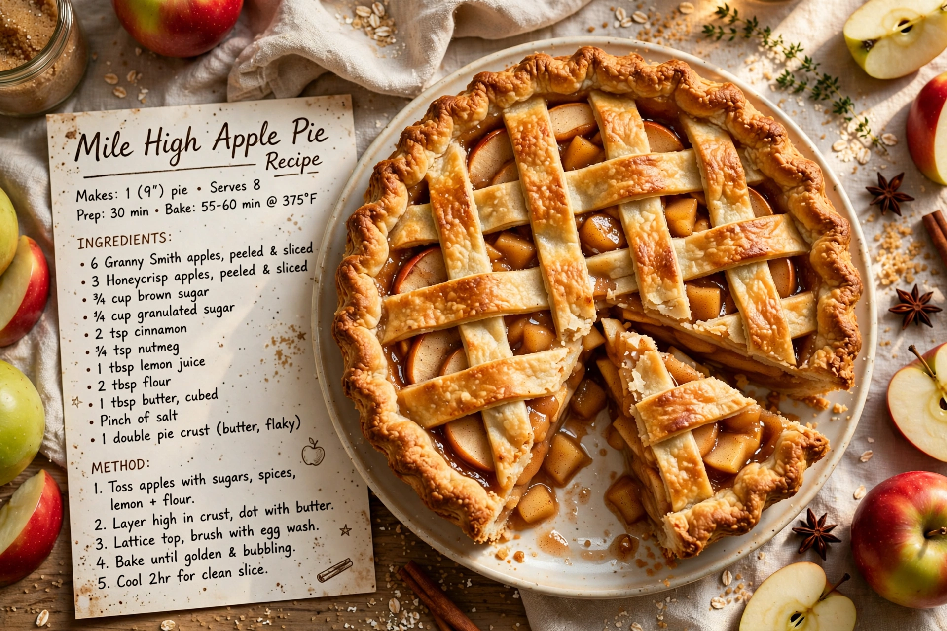 Mile High Apple Pie